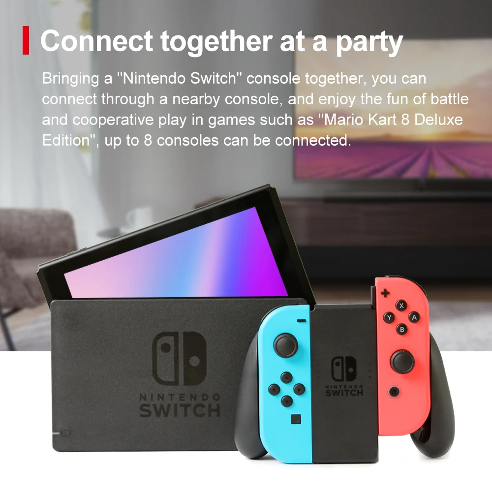 Nintendo Switch Neon Azul e Vermelho Joy‑Con 6.2