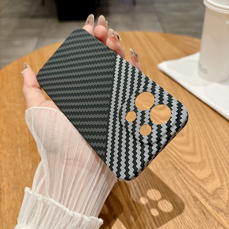Ultra-Thin Carbon Fiber Stripe Pattern Matte Hard Case Cover