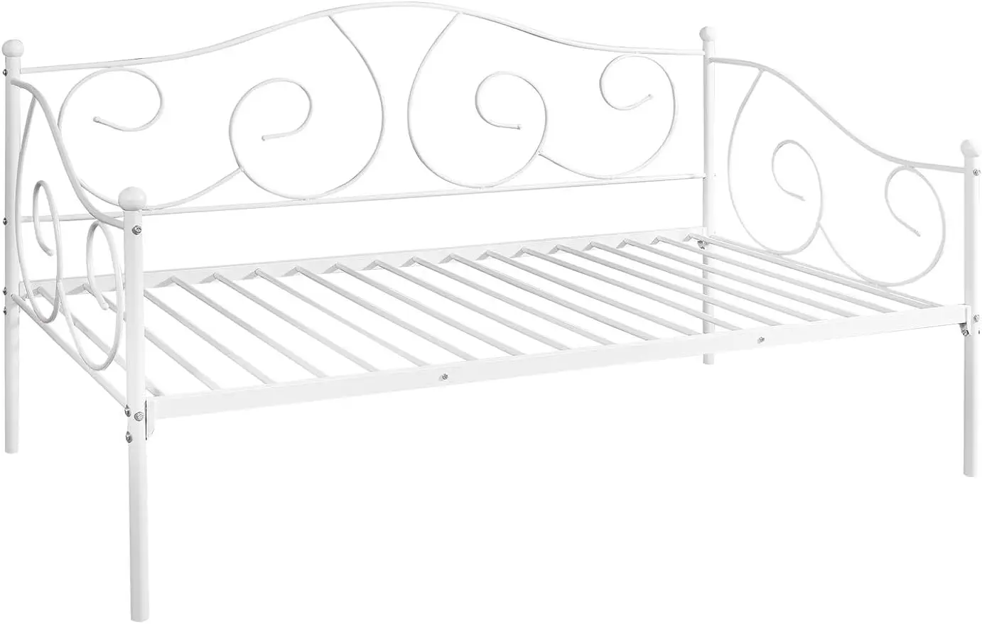 

Angeland Carca Metal Daybed, Twin, White bed frame queen bed frame bed bed lits lit 2 personnes camas bed frame