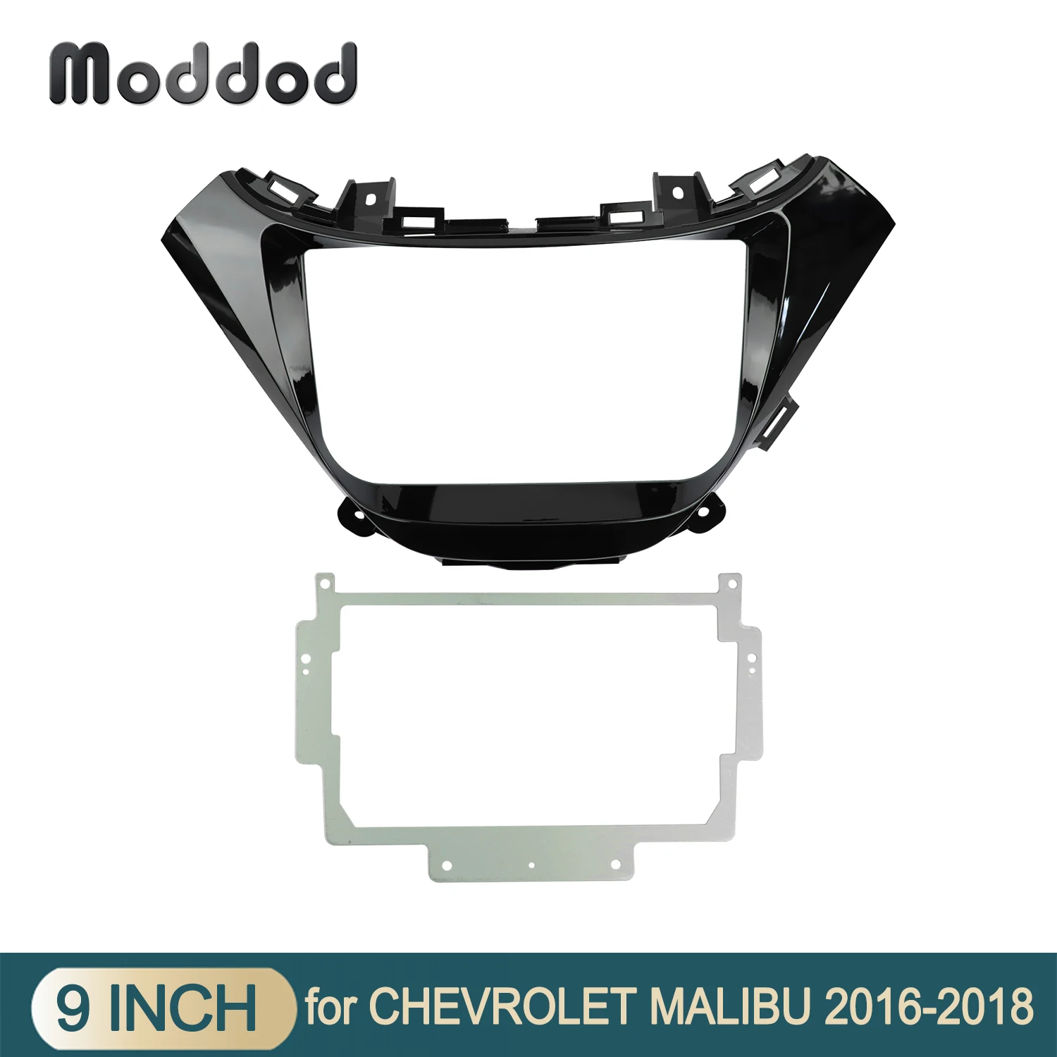 

9 Inch Radio Fascia Fit for CHEVROLET MALIBU 2015-2016 Double Din Stereo Panel Installation Surround Trim Frame Face Plate