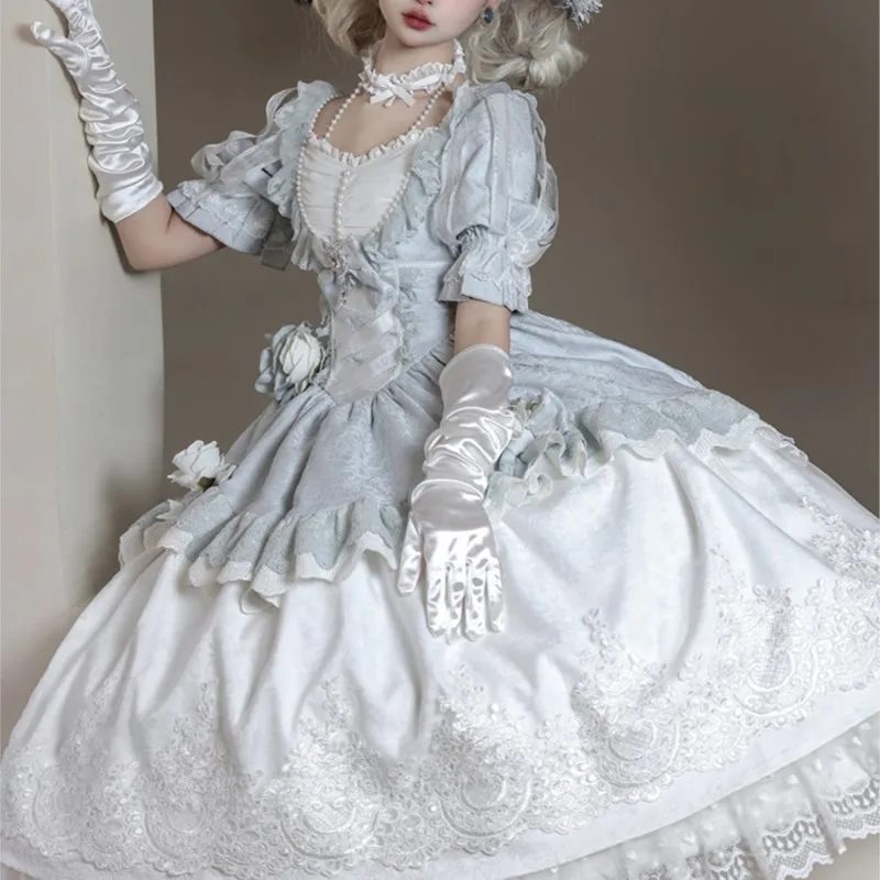

Lolita Flower Wedding Gorgeous Tea Party Heavy Industry Elegant Dress