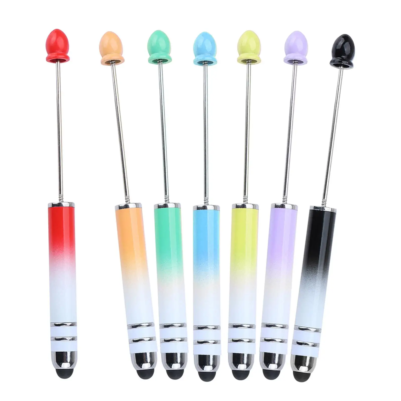 7x DIY Craft Beaded Pen Set Stationery Art Drawing Rollerball Pen Ballpoint Pen for Writing Journaling Office Taking Notes Draw