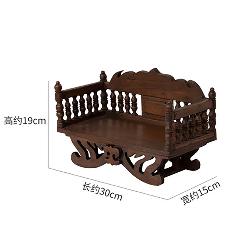 Southeast Asian Style Home Decoration, Sofa Model, Solid Wood Decoration, Living Room Buddha Base, Porch