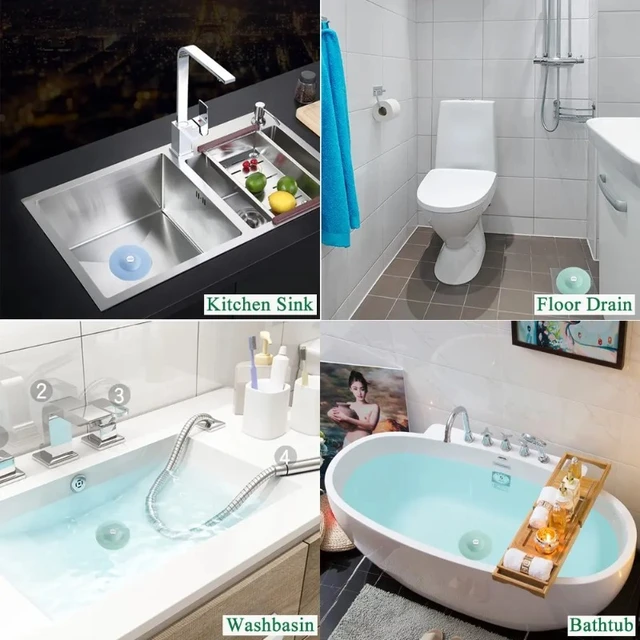 Bathroom Sink Stopper Drain Filter Bathroom Shower Sink Bath Plug Kitchen Bathtub  Stopper Kitchen Hardware Accessories - AliExpress