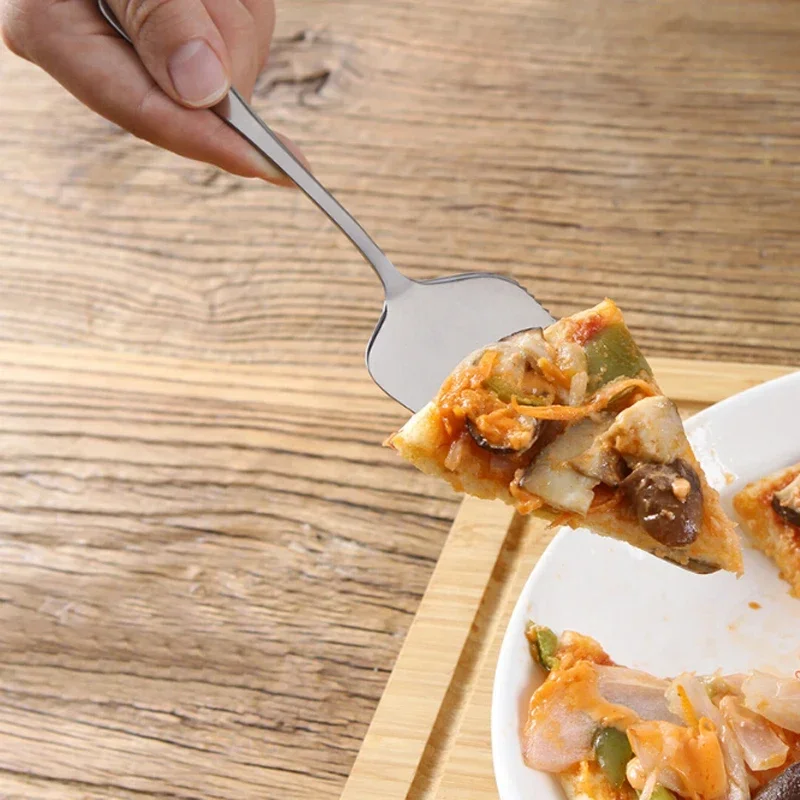 1Pc Cake Shovel Knife Pie Pizza Cheese Server Cake Divider Knives Stainless Steel Serrated Edge Server Baking Tools