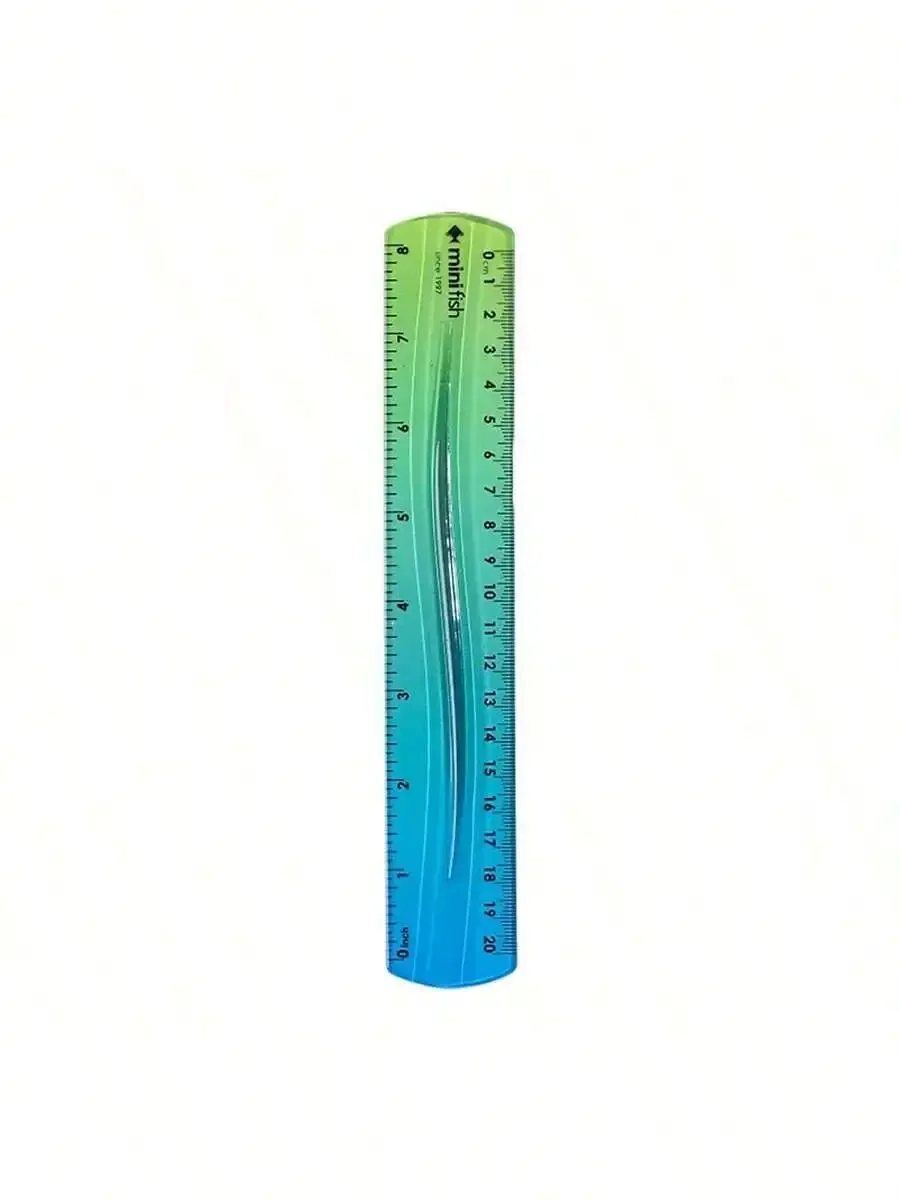 20cm/15cm 유연한 소프트 자, 그라데이션 레인보우 컬러 스타일, 센티미터와 인치로 이중 단위 측정, 사무실, 학생, 학교용