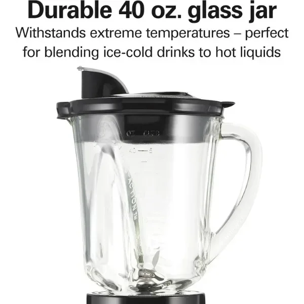 NEW NEW Hamilton Beach Blender for Shakes and Smoothies & Food Processor Combo, With 40oz Glass Jar, Portable Blend-In Travel Cu 5