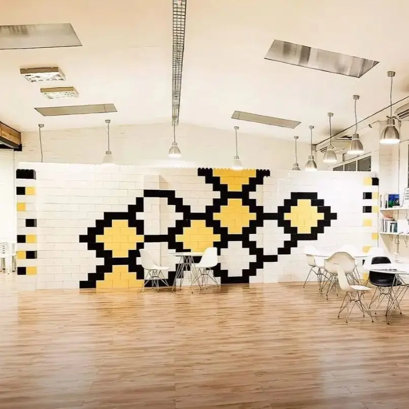 Lego Wall Partition 18pcs Pack Full Size Block 2x4 Customize Office