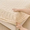 1pc Elastic Fitted Sheet Velvet Bedsheet Skin-friendly Bed Cover fundas de colchón Winter Mattress Protectors (No Pillowcase) 3