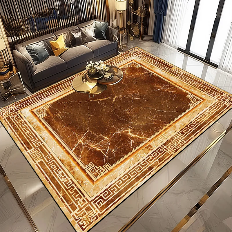 

Retro Persian Carpet for Living Room Home Decoration Classical Antiskid Rugs Large Size Room Rug Washable Door Mat for Bathroom
