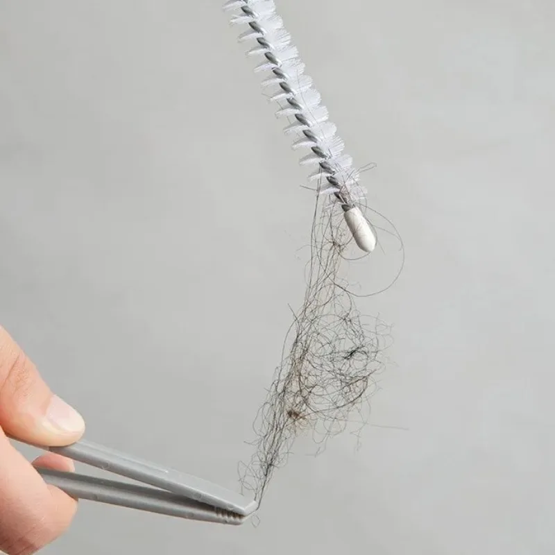 Sewer Hair Catcher Kitchen Sink Cleaning Hook Drain Snake Pipe Dredging Strip Tools Clog Remover Drain Relief Auger Cleaner Tool