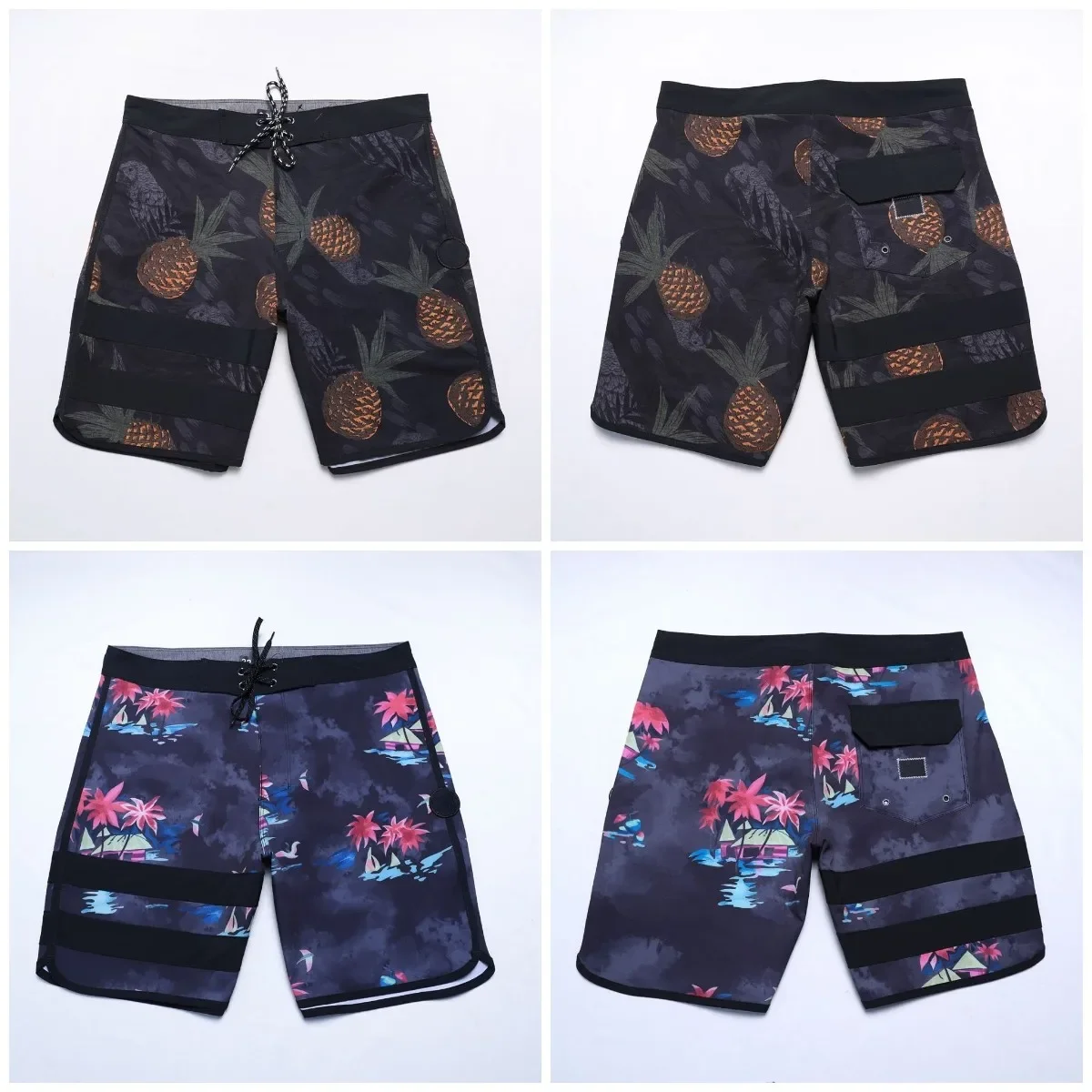 Men Trunks Quick-drying  Board Shorts USA Size Shorts Waterproof Surf Shorts Length 46cm/18inch  POLYESTER 3
