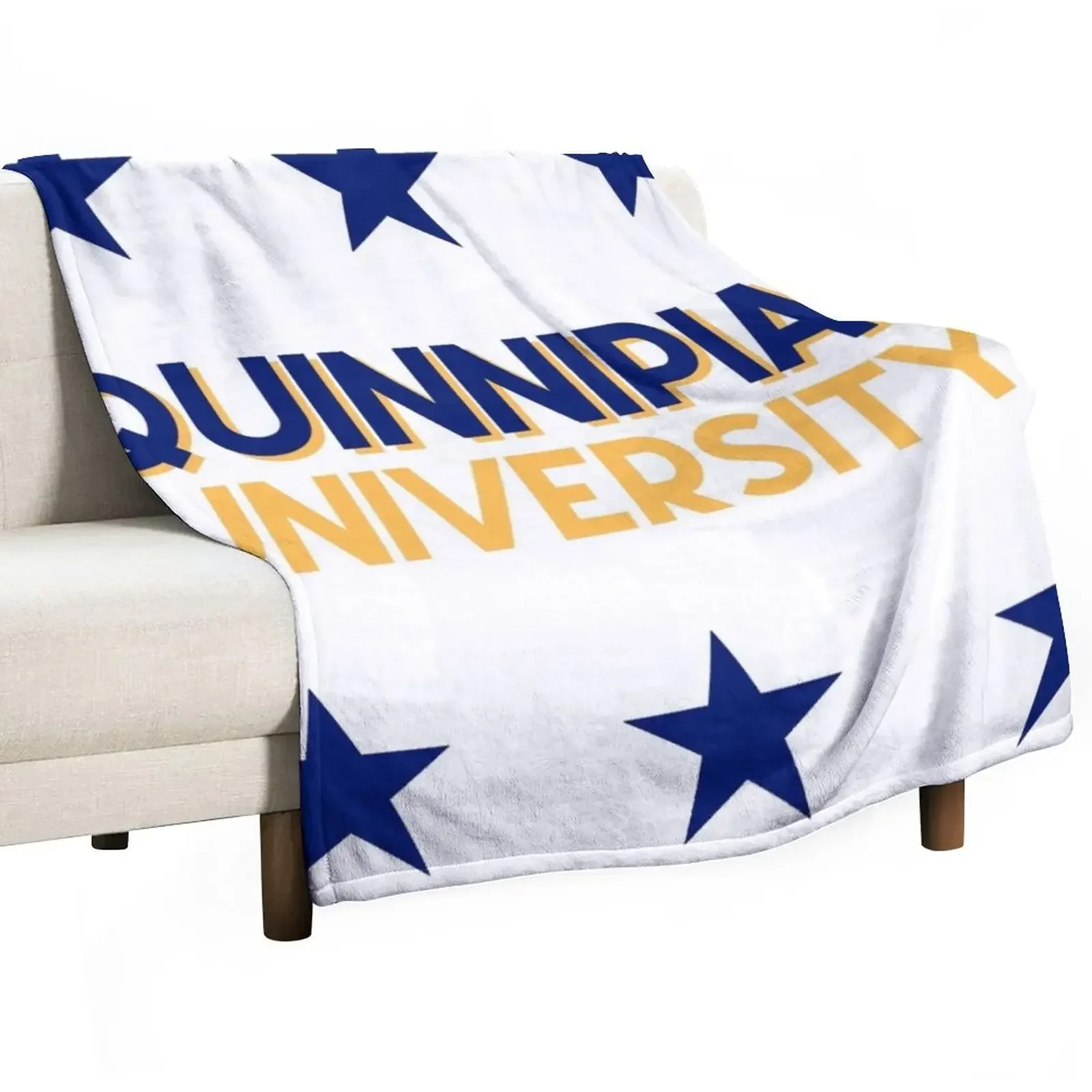 

Quinnipiac University Throw Blanket Vintage Summer Beddings Blankets