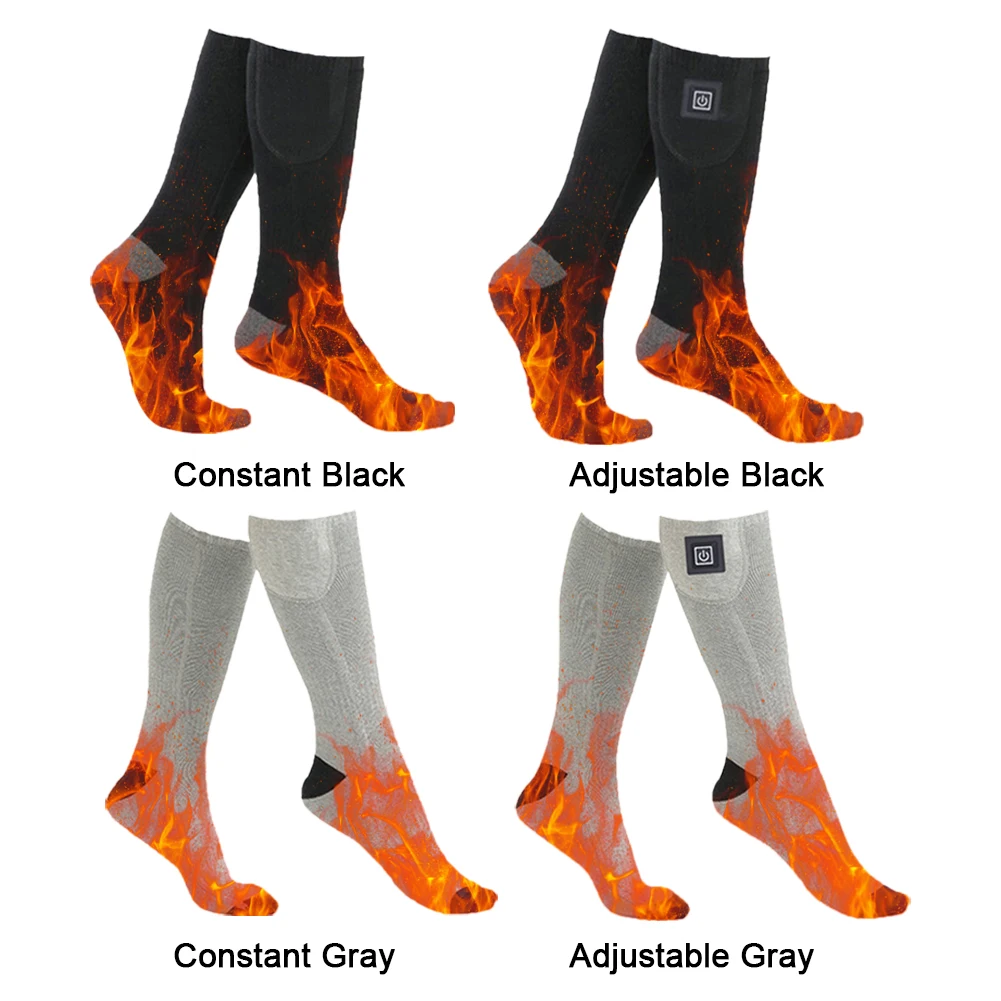 Heated Socks Winter Rechargeable Outdoor Sport Thermal Heated Foot Warmer Fast Heating Sports Socks Snowmobile Skiing self heating socks