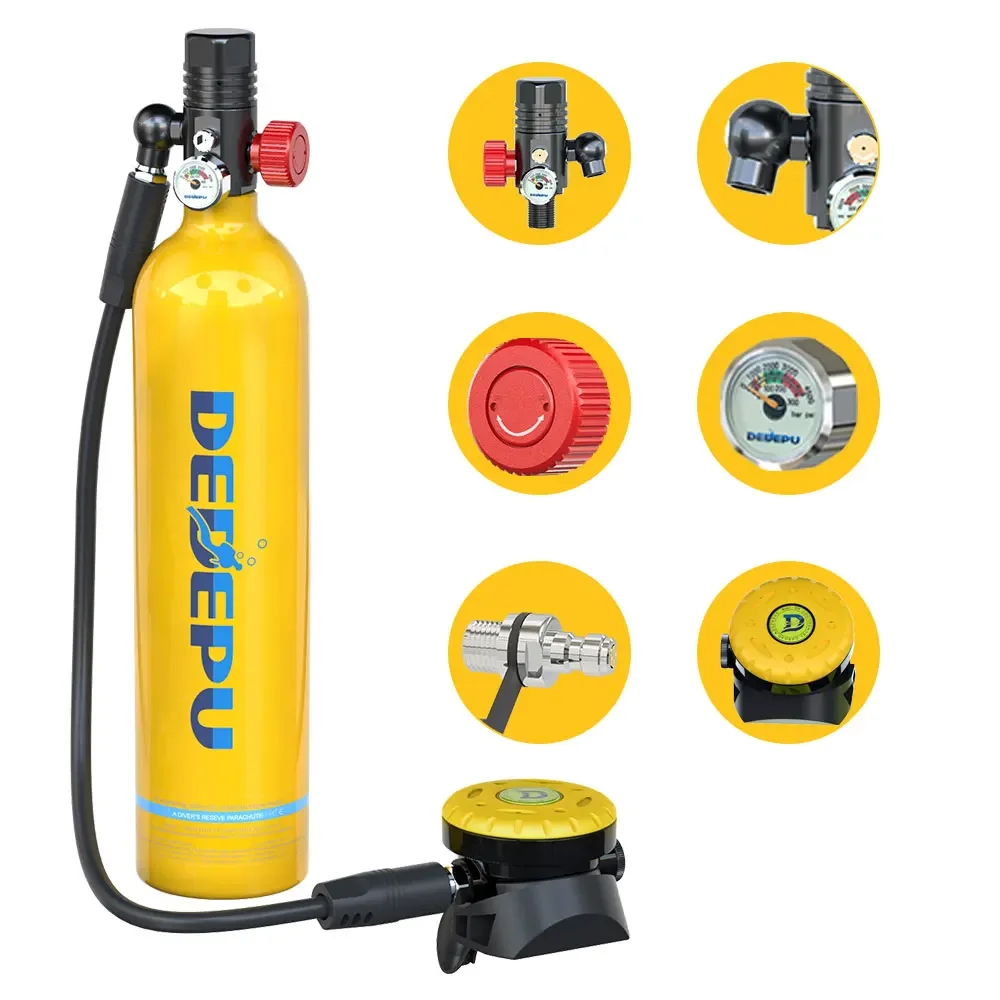 DEDEPU Hot Sell 1L Dive Air Cylinder Mini Scuba Tank Dive Equipment other swimming