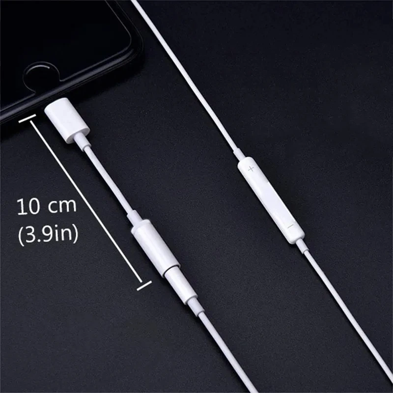 아이폰 11 12 13 14 Pro Max 12Mini SE 2020 XS XR X 8 7 + IOS용 조명 헤드폰 어댑터, 3.5mm 잭 AUX 오디오 케이블