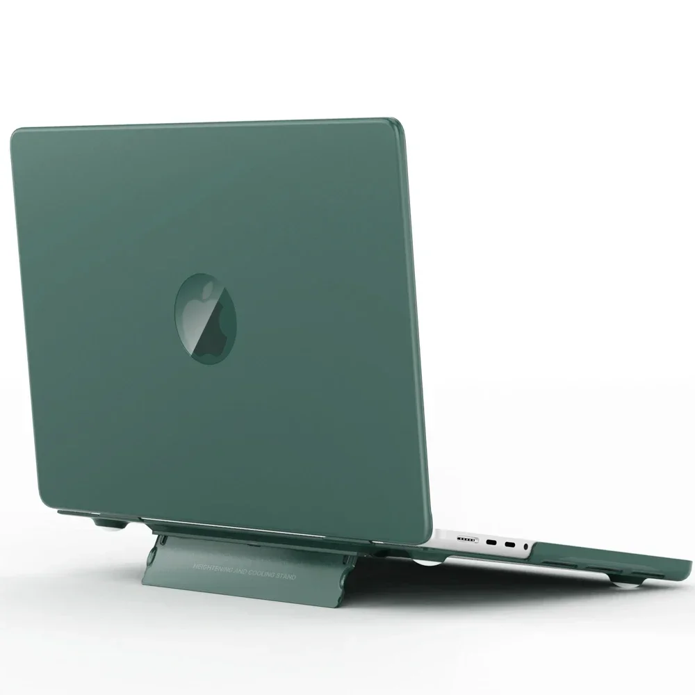 Estojo de Plástico Mate para Laptop com Kickstand Tampa Traseira para Macbook Air 15 Pro 16 14 13 m3 m2 m1 A2991 A2337 A2991 A2337