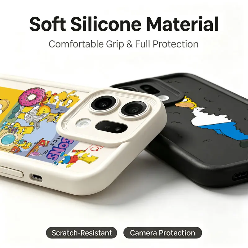 The Simpsons Cartoon Shockproof Phone Case