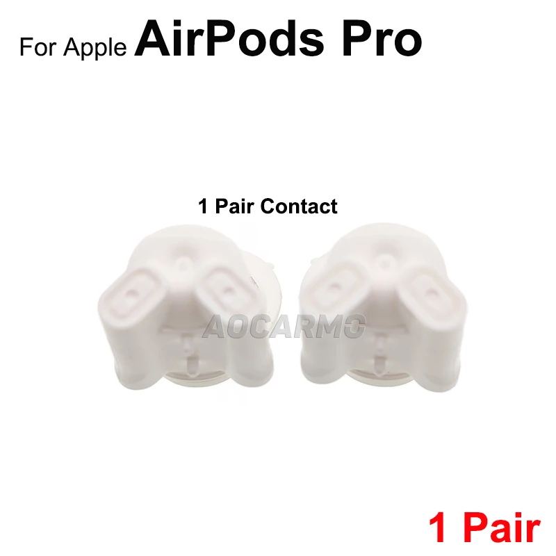 Aocarmo 1 Pair for Apple AirPods Pro Battery Compartment Headphone Charging Contact Replacement Parts