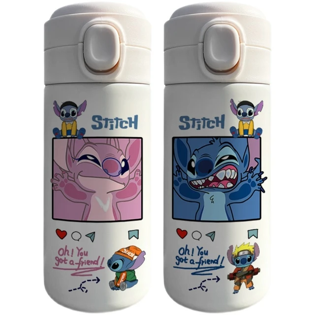 304 Stainless Steel Water Cup Bottle  Stitch Stainless Steel Water Bottle  - Disney - Aliexpress