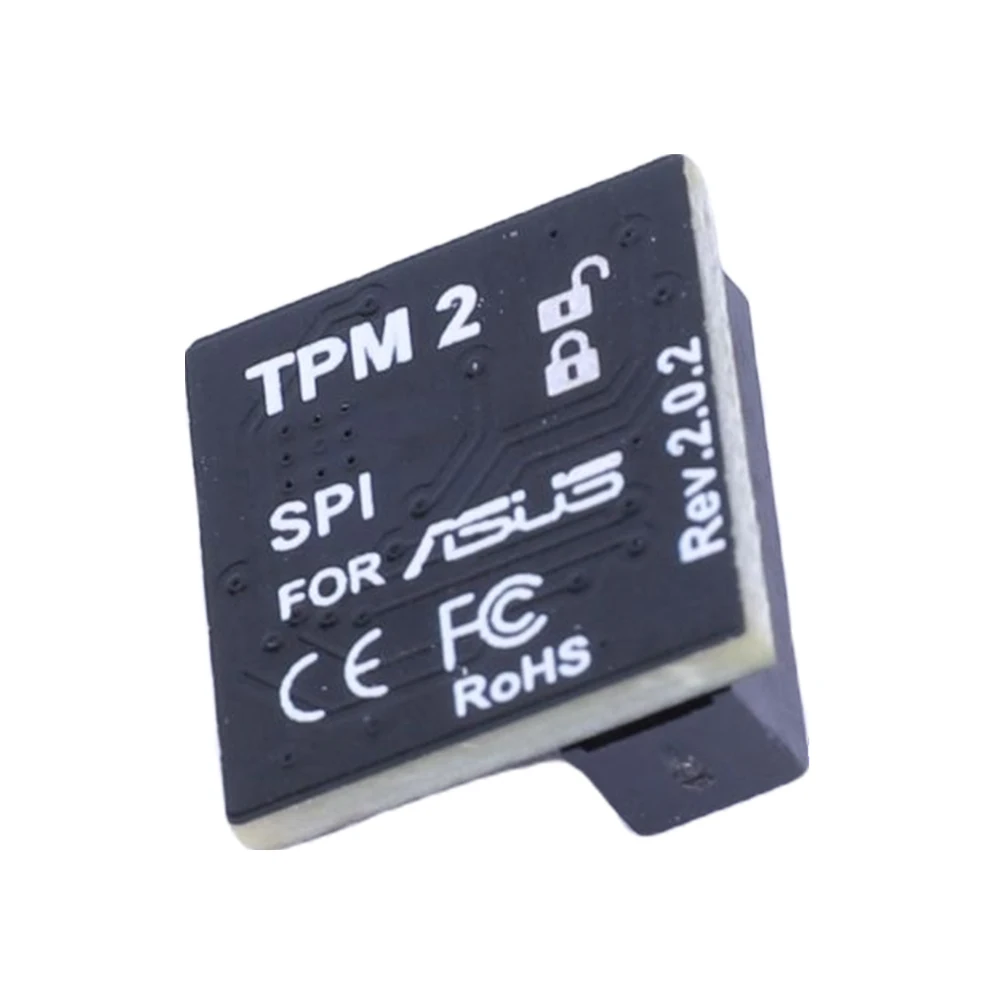TPM 2.0 암호화 보안 모듈 14핀 SPI TPM2.0 보안 모듈 ASUS 마더보드용 휴대용 TPM 2.0 원격 카드