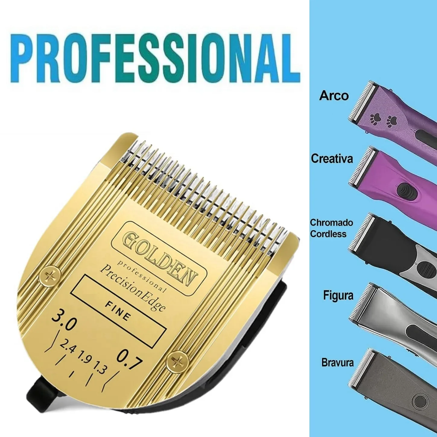 Pet Dog Cat Grooming 5in1 Adjustable Blade for Wahl Professional Animal Clippers Arco Bravura Chromado Creativa Figura Motion