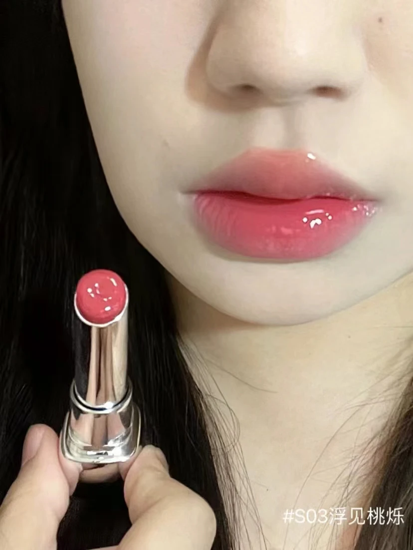 Description Picture 6 of itemPink Bear Water Essence Solid Lipgloss Moisturizing Mirror Lip Glaze LipSugar Light Lipstick Light Sensation Beauty Makeup