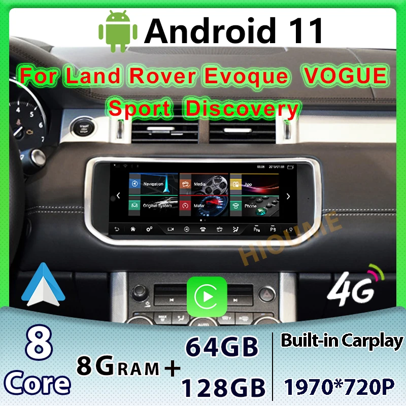

Android 11 8+128G Car dvd radio multimedia Player GPS For Land Rover Range Rover Evoque LRX L538 Vogue L405 Sports L494 DISCOVE