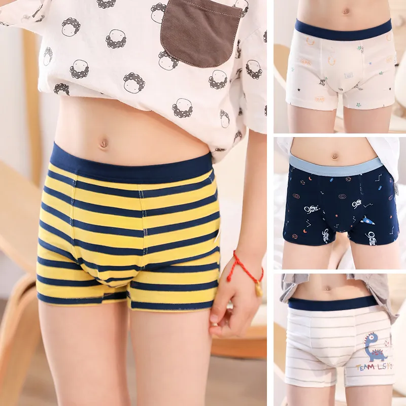 Breathable and Soft Cotton Striped Pattern Teenager Boy′ S Underwear -  China Boy Shorts and Men Underwear price