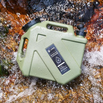 3-12L Camping Water Bucket Large Capacity Water Bag Container with Faucet Portable Car Water Tank for Picnic Hiking Travel 2