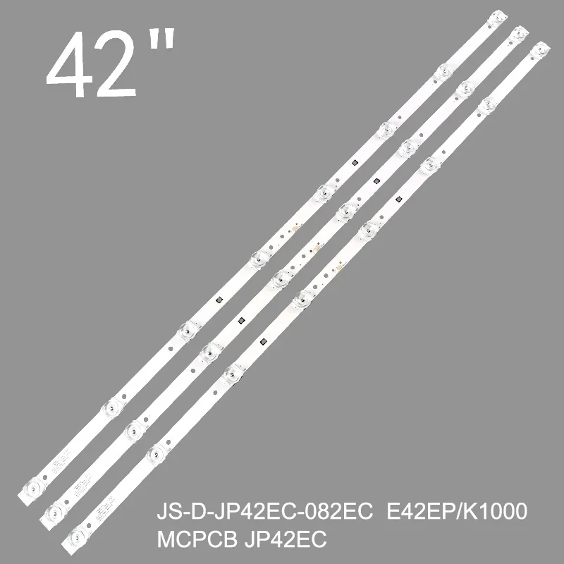 3pcs=1set 8leds 6v 730mm for tcl 42inch LCDTV backlightstrip JS-D-JP42EU-082EC 70310 E42EP/K1000 MCPCB JS-D-JP42EC-082EC 70310 new 3pcs lot 2a 1b 736mm 8leds 6v for 40 lcd tv d40 m30 40bf400 js d jp395dm a81ec js d jp395dm b82ec 80105 e395dm1000 mcpcb