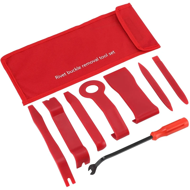 Promotion! 8Pack Auto Trim Removal Tool Set For Car Audio Dash Door Panel Window Molding Fastener Remover Kit With Storage |