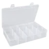 1pc 15 Girds Clear Large Plastic Organizer Box with Dividers Bead for Jewelry Box Craft Storage 1