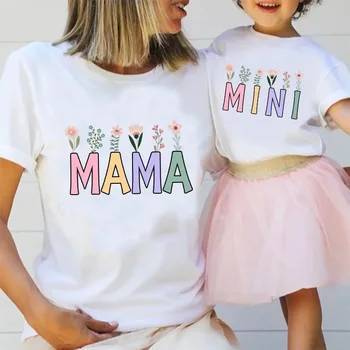 Lovely Cartoon Design Family T-shirt