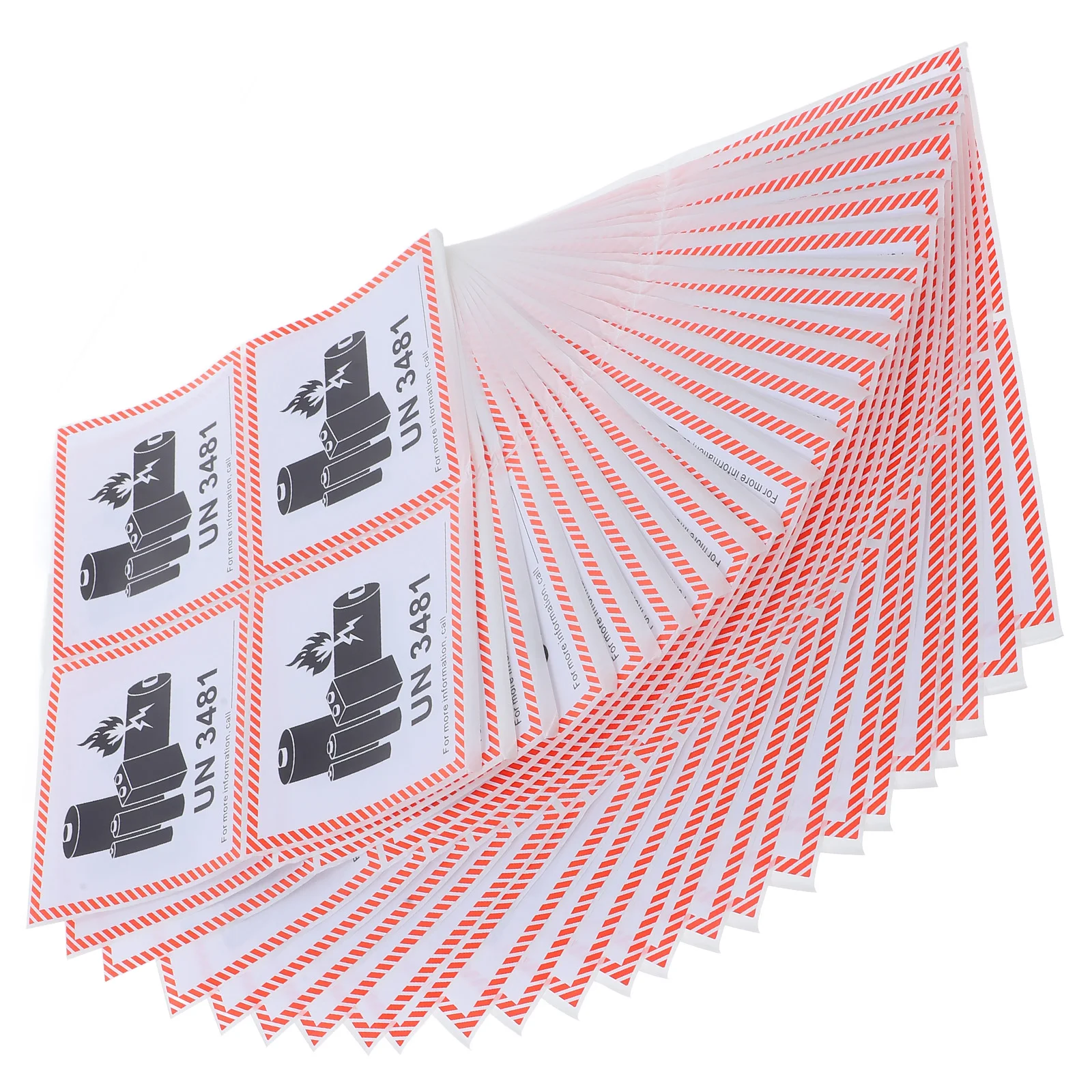 

Fire Label Labels for Shipping Caution Lithium Batteries Stickers Lithium-ion Warning Taggies