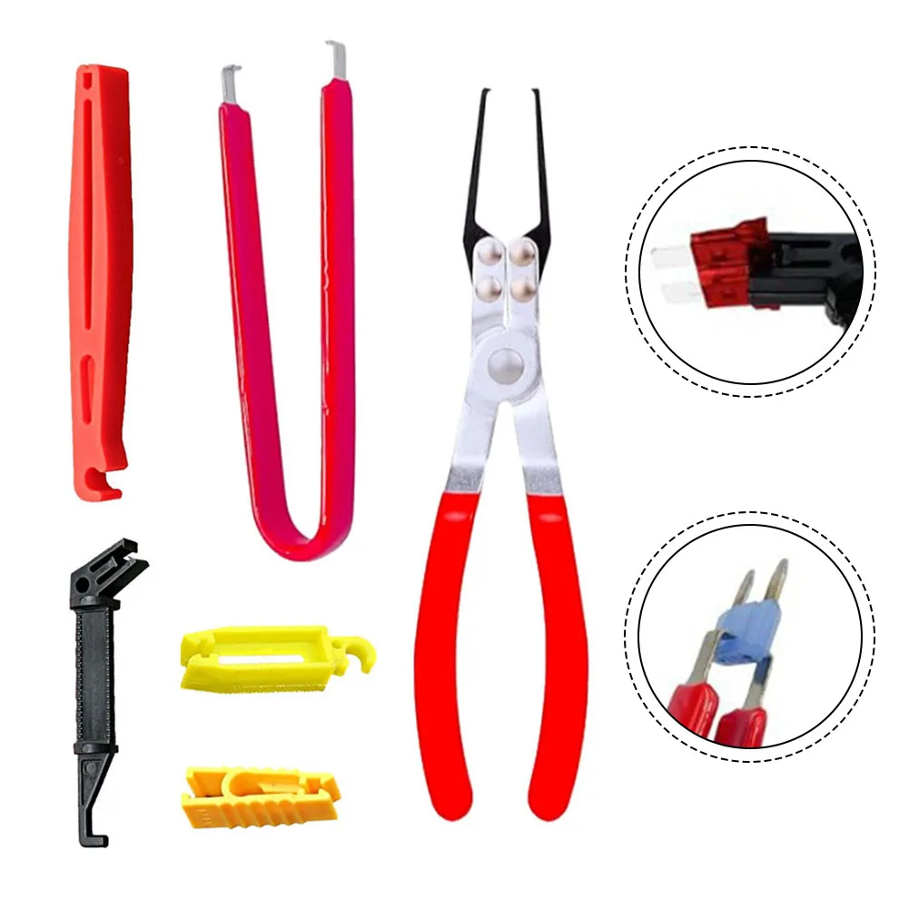 Stainless Steel Relay Extraction Pliers With Fuse Extractor Tool For Removing Electrical Relays Battery Terminal Wiper Remover