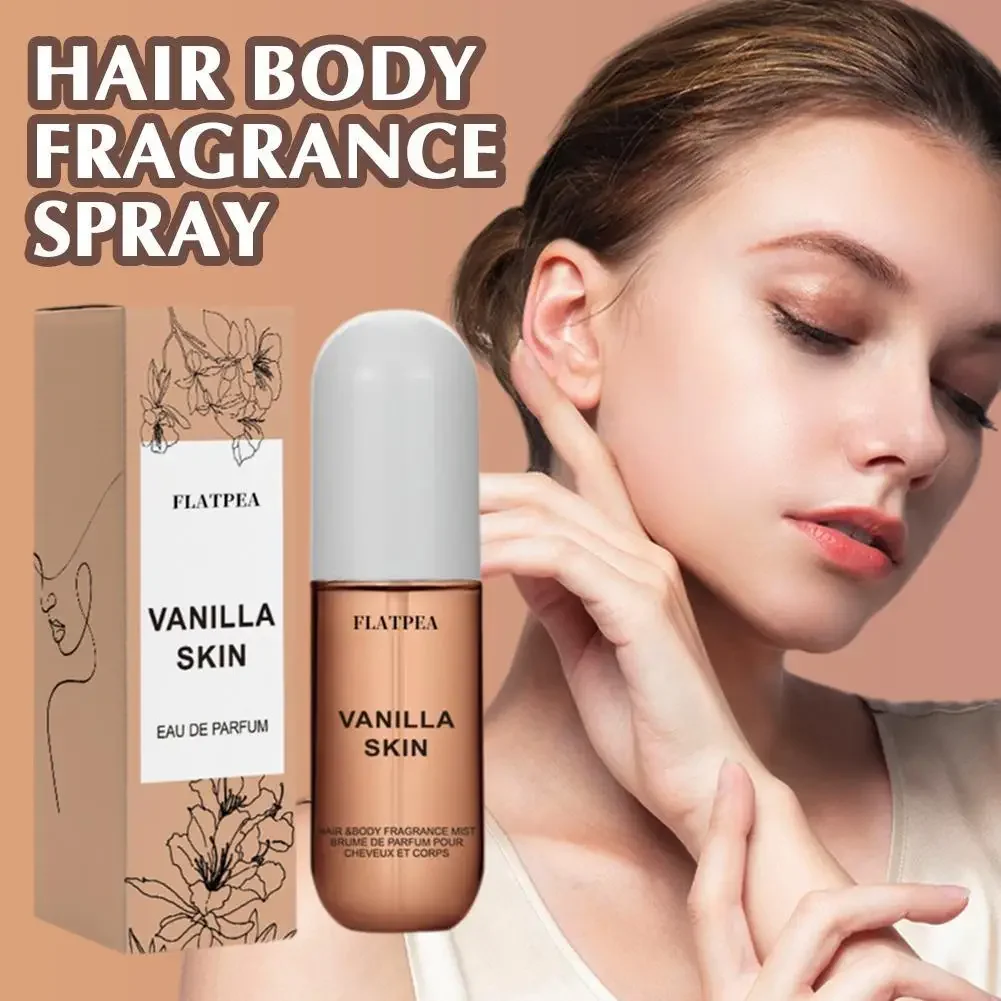 50ml Coconut Vanilla Skin Body Mist Vanilla Essential Oil For Skin Long-Lasting Hair Body Fragrance Mist Spray For Women