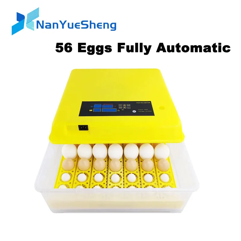 

56 Egg Incubator Automatic Bird Eggs Duck Chicken Eggs Hatching Machine 220V 110V Incubator with Auto Turn Motor
