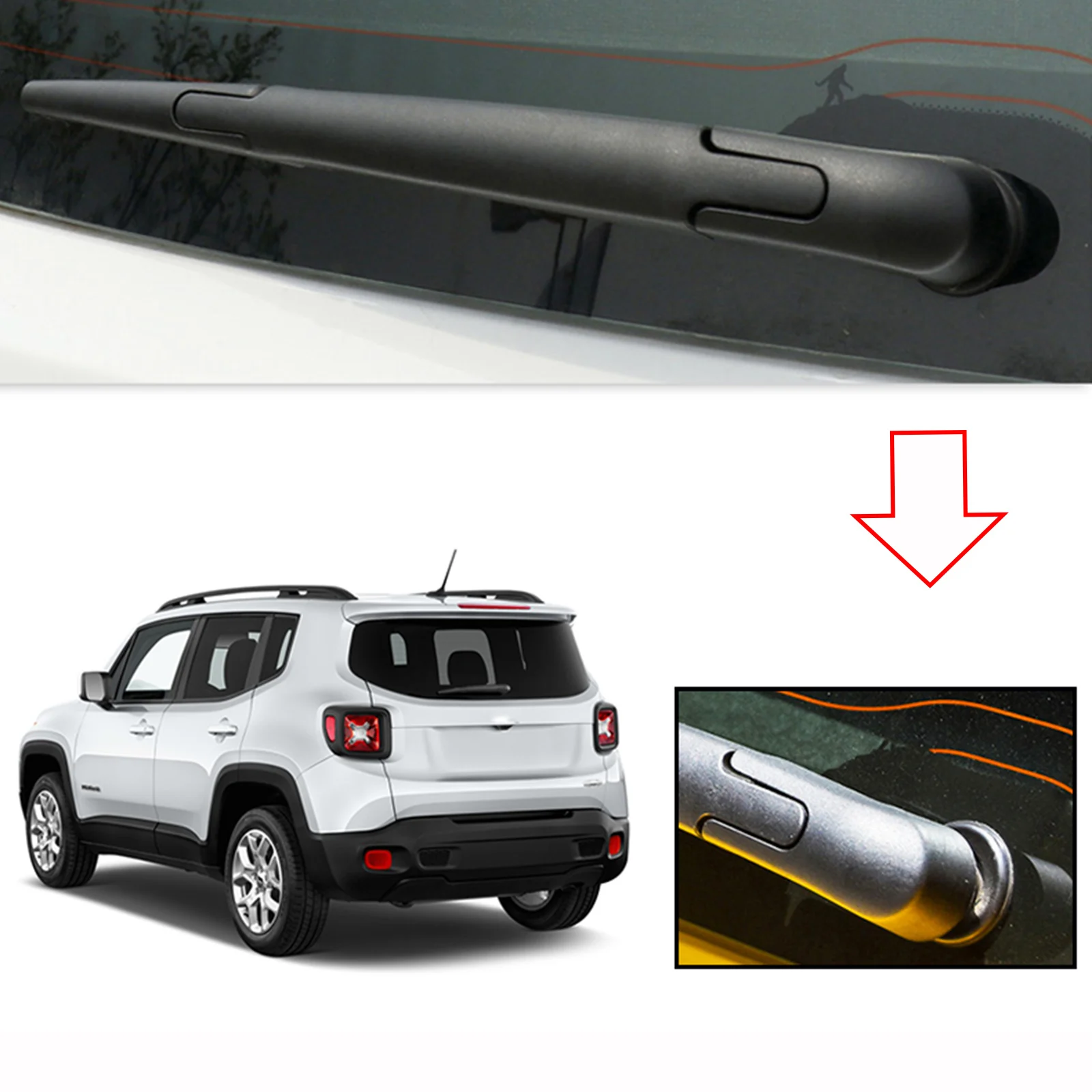 Braccio Tergicristallo Posteriore Per Jeep Renegade 2015-2022 - Ricambio Originale - Foto 7