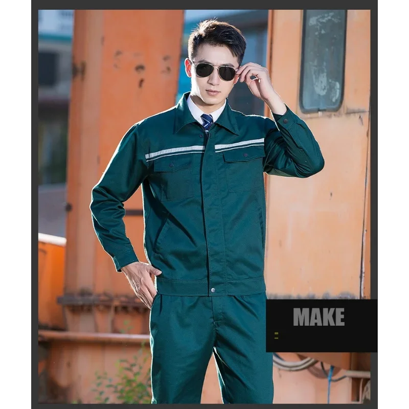 Worker Clothing Workwear Clothes Set Male/female Workmen Factory Uniform  Work Clothes Long-sleeved Overalls Suit