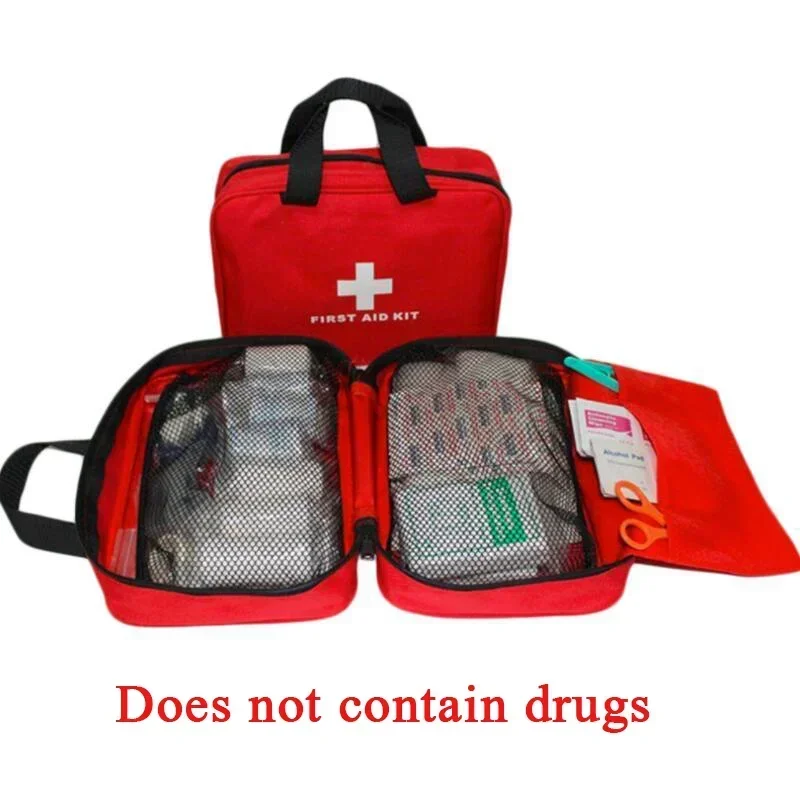 Borsa Pronto Soccorso Vuota 27x18x13 Cm In Tessuto Oxford 1200D Impermeabile Con Strisce Riflettenti - Portatile Per Viaggi, Auto, Campeggio E Sport - 2