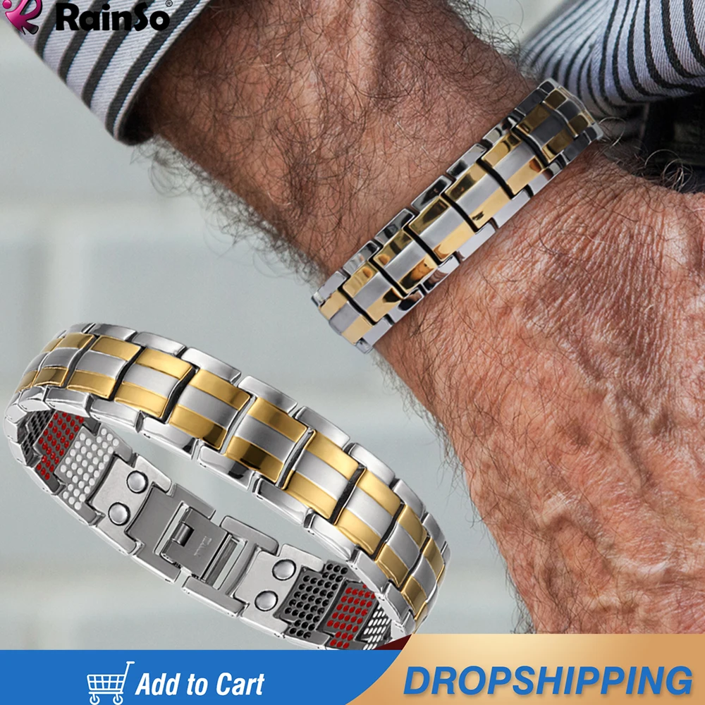Men's Bracelet Bio Energy Magnetic Power Titanium