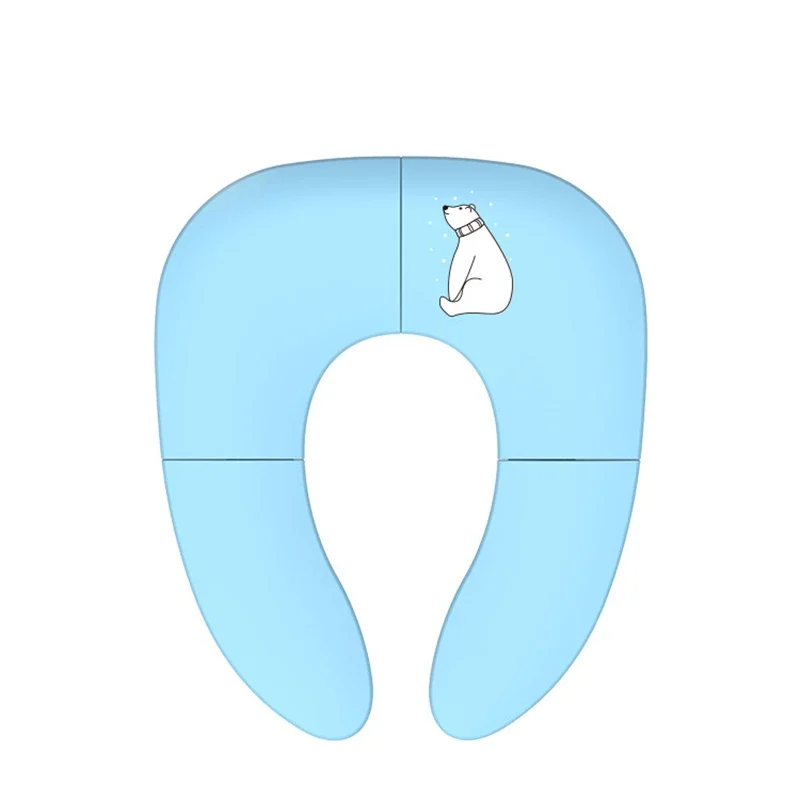 Travel On A Toilet Seat Non-Slip Suction Cups  Folding Travel Potty Seat Portable For Fits Round Oval Toilets Tourist Carry-On 6