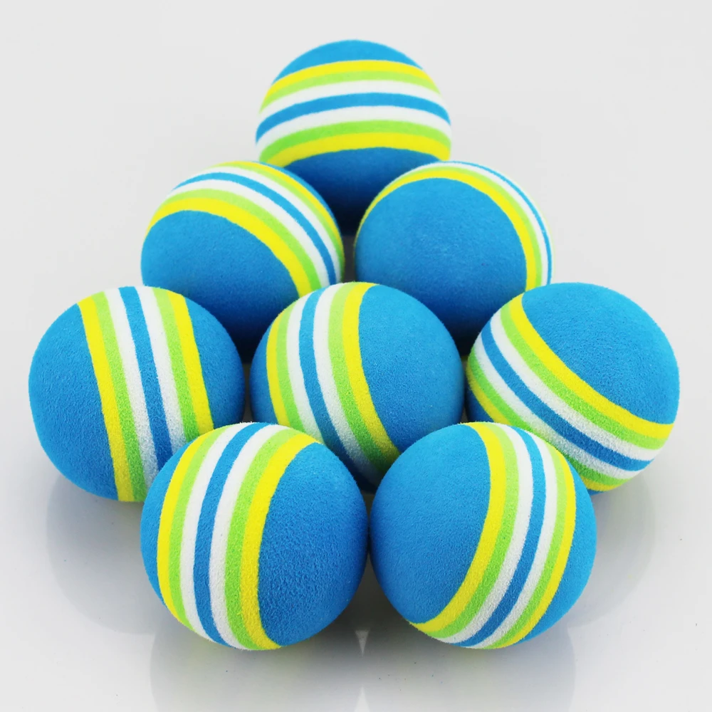 Description Picture 6 of item100 Pcs/Bag EVA Foam Golf Practice Ball Training Golfer Gift Golf Balls 3 Colors Indoor Practice Golf Soft Rainbow Ball Sponge