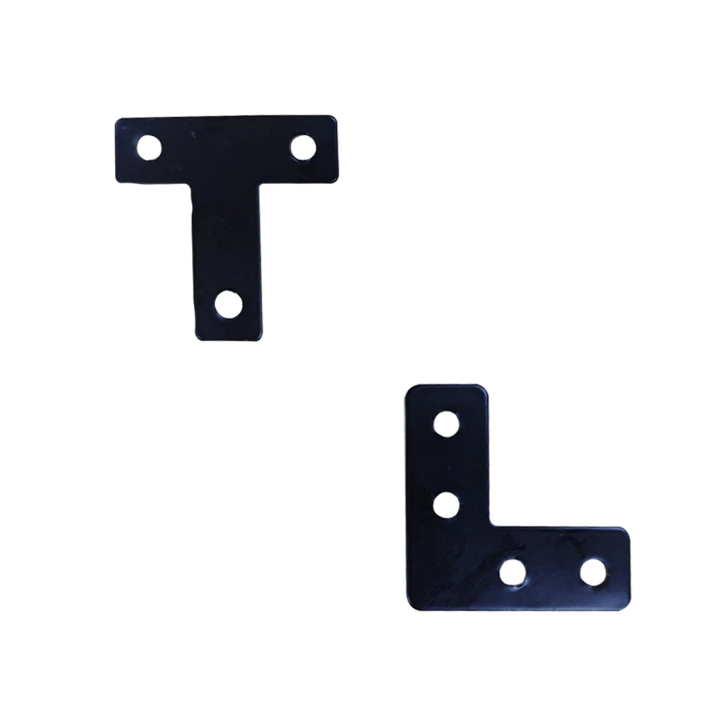 10pcsT&L black corner code, wardrobe fixed connectors, splicing various tools, hard wear-resistant hardware accessories