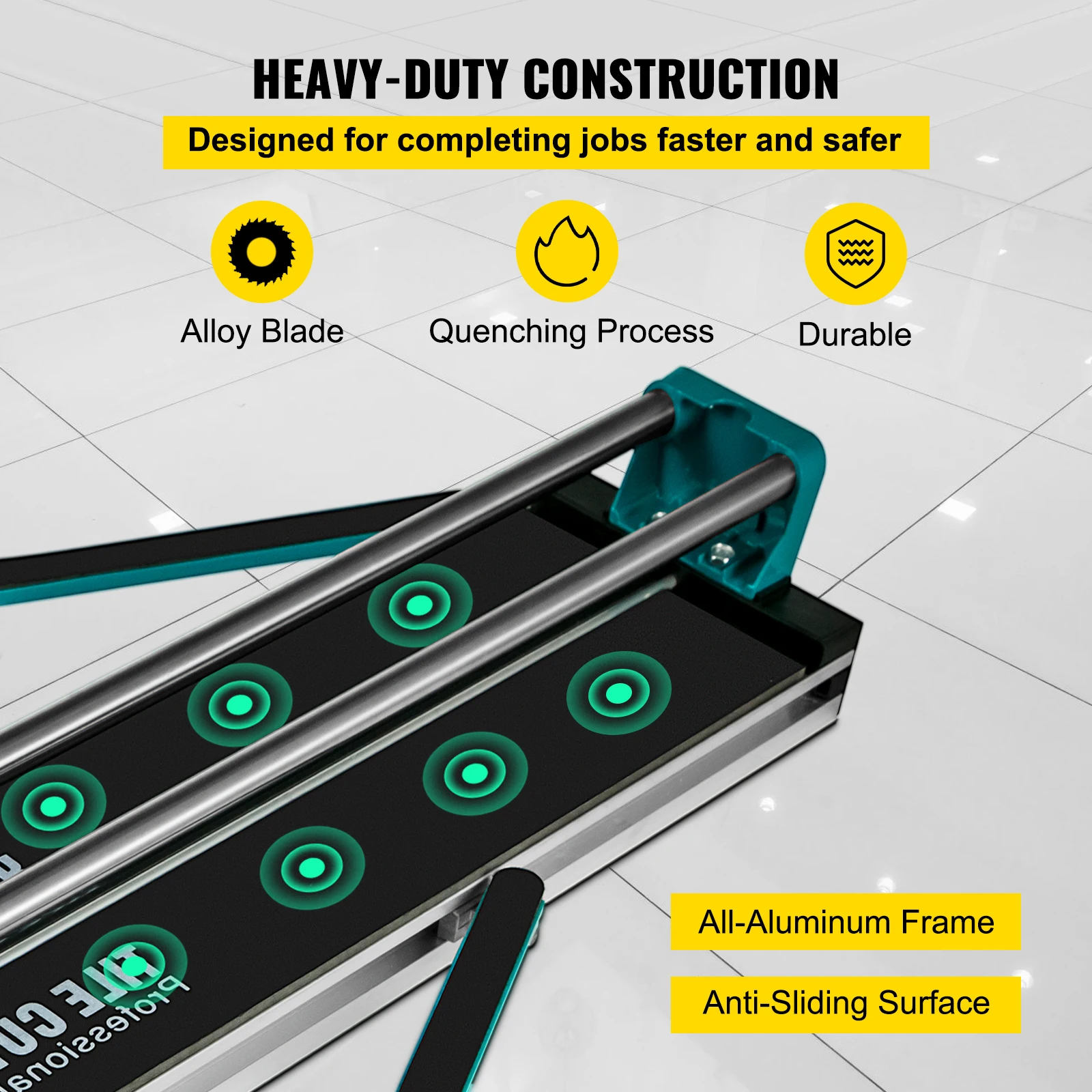VEVOR 1200MM Tile Cutter High Precision Manual Ceramic Floor Tiles Tile Cutter 48 Inch Cutting Machine for Precision Cutting 5