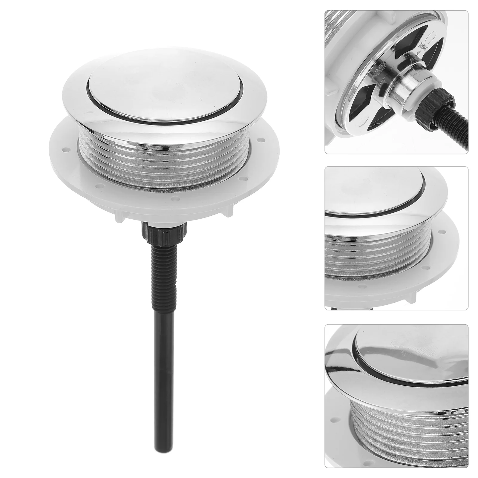 

Water Tank Single Button Closestool Round Toilet Durable Universal Push Supplies