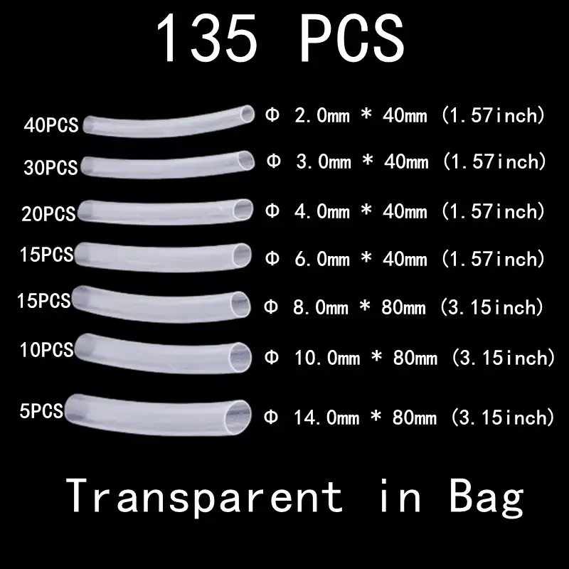 2:1,Heat Shrink Tubing,127-850 PCS,Insulated Polyolefin Sheathed,Electronic DIY Kit,Electrical Connection Tubing,Cable Sleeves image 20