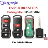 Jingyuqin 315/433MHZ รถรีโมทกุญแจสําหรับ Infiniti/Nissan Frontier Murano Armada Pathfinder Versa Altima Maxima Xterra KBRASTU15