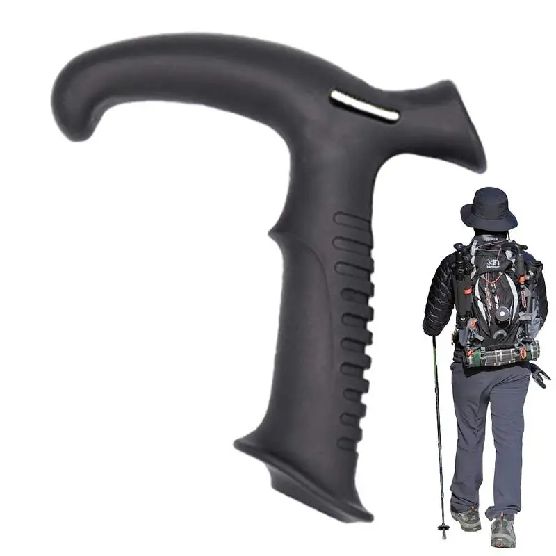 

Тростниковая ручка, Сменный адаптер, нескользящий монопод, рукоятка, рукоятка с отверстием диаметром 18 мм, эргономичная походная рукоятка для ходьбы
